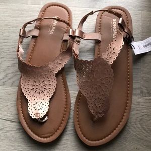 Sonoma Sandals metallic copper women’s sandals size 9/10